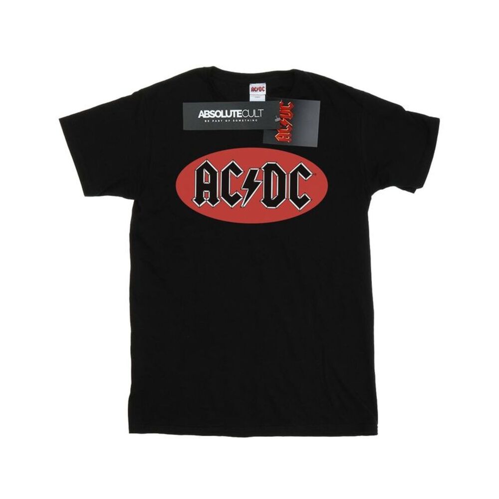 AC/DC Boys Red Circle Logo T-Shirt / Black
